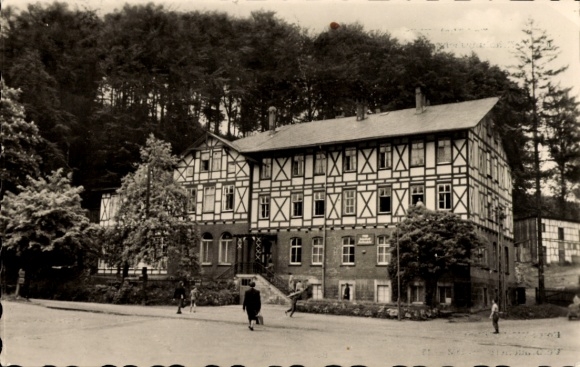 Postcard Bad Thal Ruhla in Thuringia, FDGB recreation home, Wartburgheim