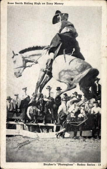 KP Rodeo Cowgirl Rose Smith jedzie na koniu Łatwe pieniądze
