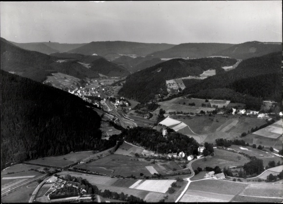Foto Bergzell Schenkenzell im Schwarzwald, Fliegeraufnahme