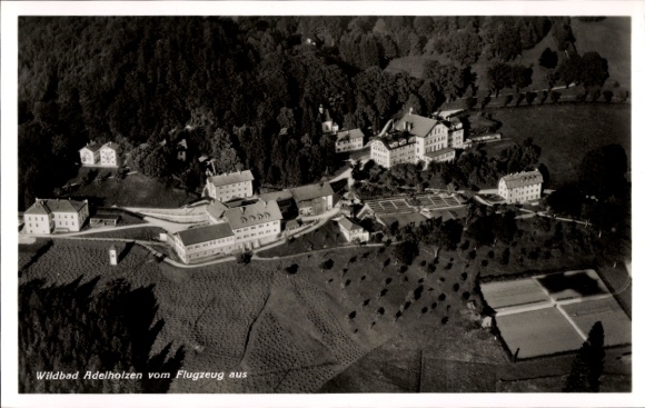 Ak Bad Adelholzen Siegsdorf in Opper-Beieren, luchtfoto
