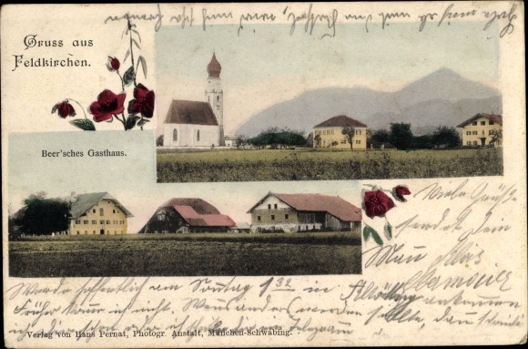 PC Feldkirchen Ainring in Berchtesgadener Land Upper Bavaria, Beer&#39;sches Inn, partial view