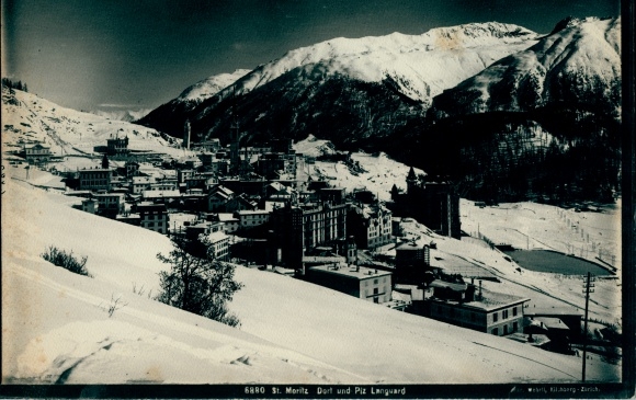 Photo Sankt Moritz Bad Canton Graubünden, general view, Piz Languard
