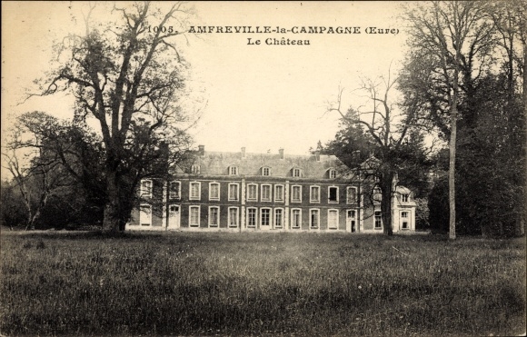 Postcard Amfreville la Campagne Eure, Le Chateau