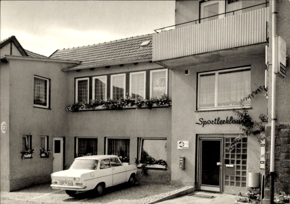 Postcard Friedewald in Hesse, Restaurant Sportlerklause