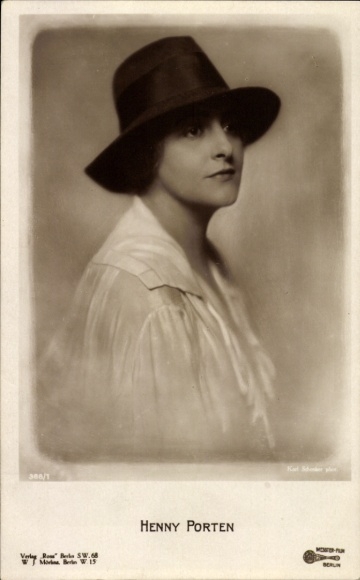 Postcard actress Henny Porten, portrait, Ross Verlag