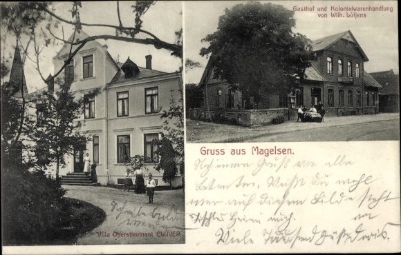 PC Magelsen Hilgermissen Lower Saxony, inn and grocery store, Villa Clüver