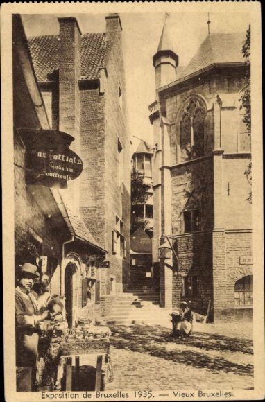 KP Bruksela, Wystawa Światowa, Wystawa 1935, Stara Bruksela, sklep z porcelaną