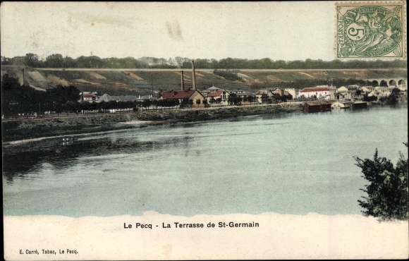 Postcard Le Pecq Yvelines, The Terrace of Saint Germain