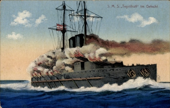 Ak KuK-Marine, Kriegsschiff Tegetthoff
