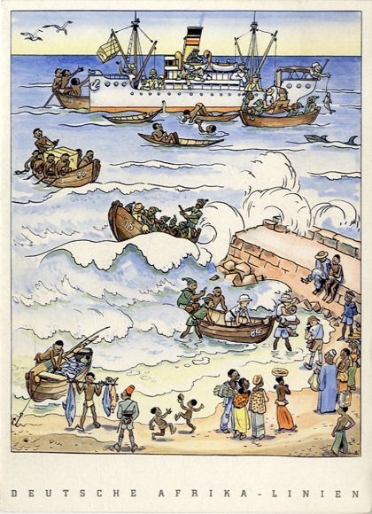 Artist&#39;s Menu, Steamer Windhoek, January 3, 1939, farewell dinner
