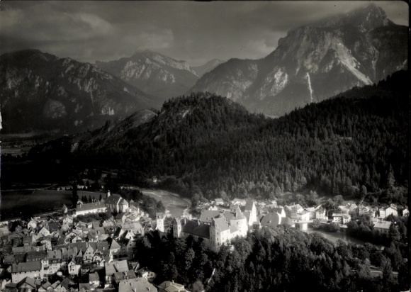 Foto Füssen im Allgäu, Fliegeraufnahme