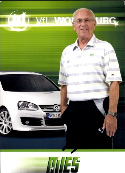 Autogrammkarte Betreuer Heinz Mies, VfL Wolfsburg, Autogramm