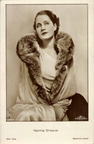 Ak actrice Norma Shearer, portret, bont, Ross Verlag 49001