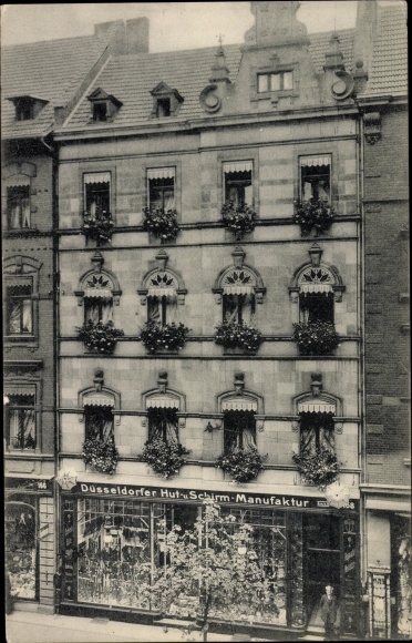 PC Düsseldorf am Rhein, Düsseldorfer Hat and Umbrella Manufactory, store at Oststraße 168