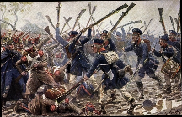Artist PC German Hiebe, Prussia. Landwehr, Dennewitz, September 6, 1813, Novitas 25/177