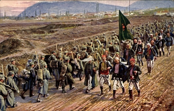 Artysta KP Spotkanie albańskich ochotników z wojskami austro-węgierskimi przed Durazzo
