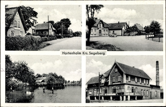 PC Hartenholm Schleswig Holstein, street parts, lake view, inn