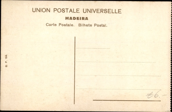 Postcard Insel Madeira Portugal, Monte Palace Hotel