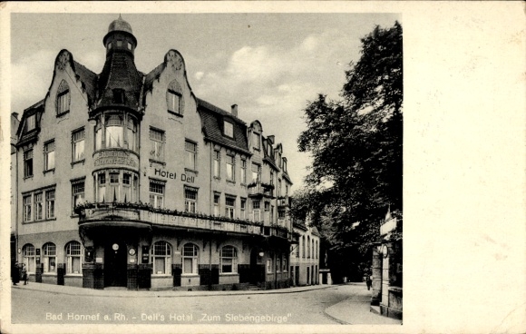 Postcard Bad Honnef am Rhein, Dells Hotel Zum Siebengebirge