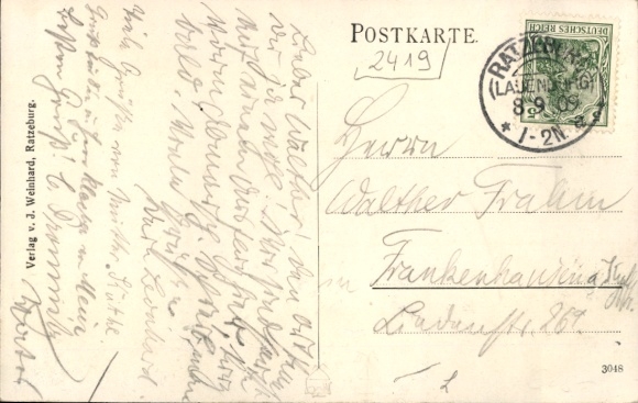 Postcard Schmilau in the Duchy of Lauenburg, inn of H. Luer