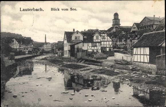 PC Lauterbach in Hessen, view from the lake