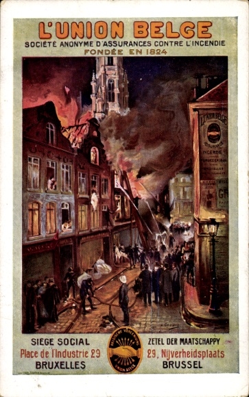 Ak Die belgische Union, Anonyme Feuerversicherungsgesellschaft