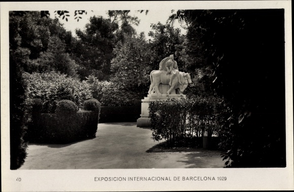 Postcard Barcelona Katalonien Spanien, International Exhibition 1929, Rincon del Parque