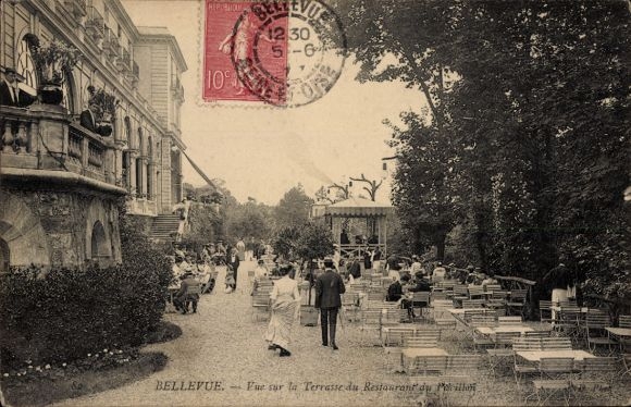 Ak Bellevue Hauts de Seine, Pavillon Restaurant, Terrasse