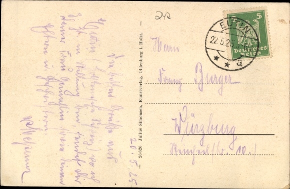 Postcard Kalkhütte Römnitz in Lauenburg, lake