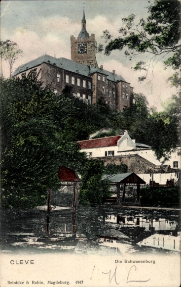 Ak Bad Cleve Kleve am Niederrhein, Schwanenburg