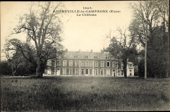 Postcard Amfreville la Campagne Eure, Le Chateau