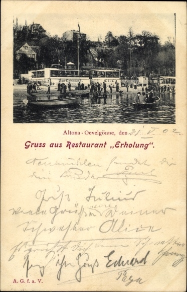 PC Hamburg Altona Oevelgönne, restaurant recreation, rowing boats
