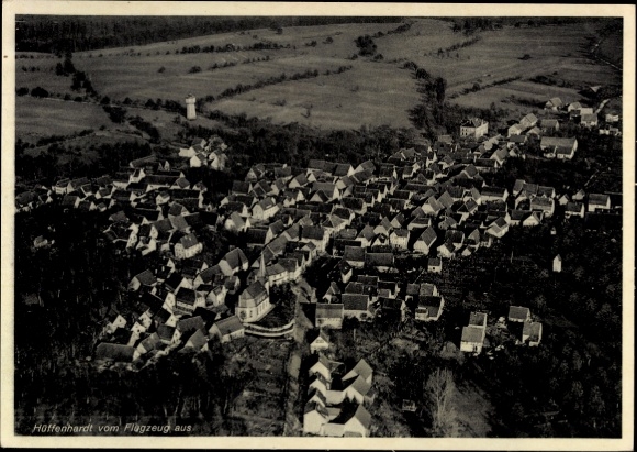 Hüffenhardt district in Baden, aerial photograph