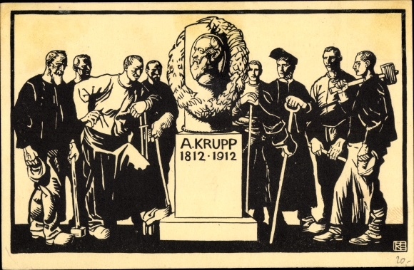 Ganzsachen Ak Essen im Ruhrgebiet Nordrhein Westfalen, Hundertjahrfeier Firma Krupp 1912