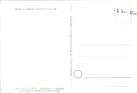 Postcard Radolfzell am Bodensee, aerial photograph