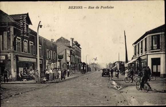 Postcard Bezons Val d&#39;Oise, Rue de Pontoise