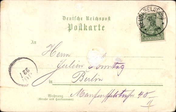 litho Berlijn Zehlendorf Wannsee Kohlhasenbrück, Michael Kohlhas, straatbeeld