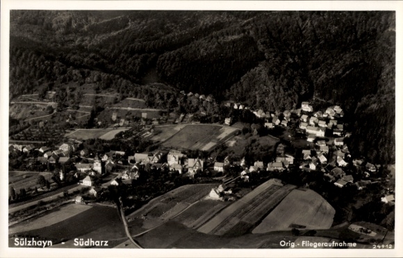 Ak Sülzhayn Ellrich Thüringen, Fliegeraufnahme
