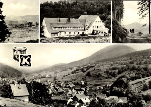 Postcard Oberschönau Steinbach Hallenberg Thuringian Forest, High Möst, recreation home KG city of Leipzig