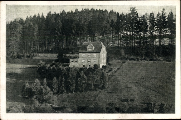Postcard Tanne Oberharz am Brocken, Cafe and Pension, exterior view