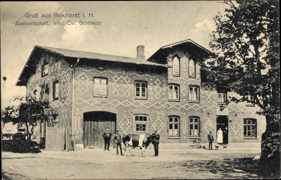 Ak Bokhorst in Holstein, herberg Chr Grothkop