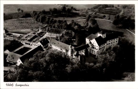 Ak Orsingen Nenzingen Baden Württemberg, kasteel Langenstein, luchtfoto