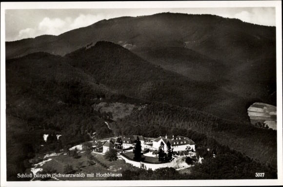 Postcard Obereggenen Schliengen in the Black Forest, Bürgeln Castle, aerial photograph