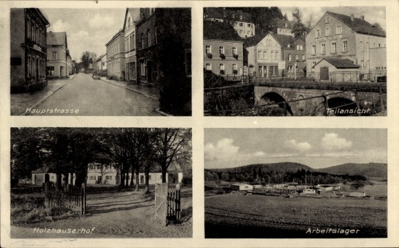 Ak Türkismühle bij Nohfelden Saarland, hoofdstraat, werkkamp, Holzhauserhof