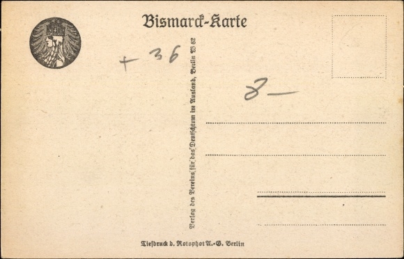 PC Schönhausen Elbe Saxony Anhalt, birthplace of Bismarck, on the occasion of d. 100 birthday