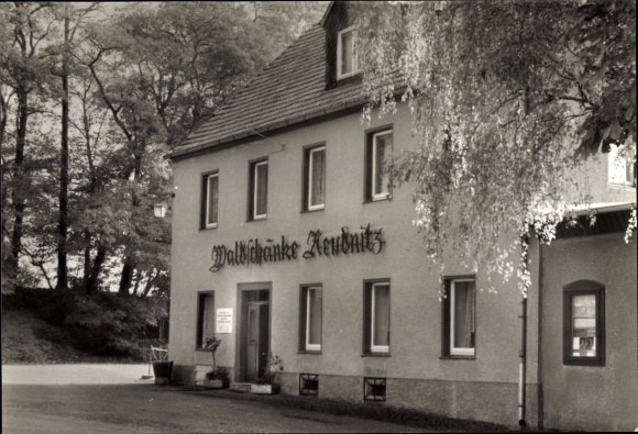 Ak Reudnitz Cavertitz, Waldschänke Reudnitz, bedrijfsrestaurant VEB vleeskuikenproductie Mockrehna