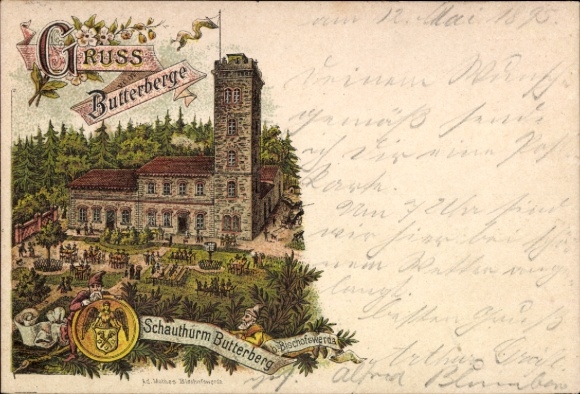Vorläufer Litho Butterberg Bischofswerda in Sachsen, Schauturm