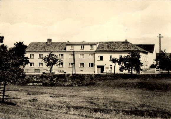 Postcard St. Gangloff in Thuringia, training center of the State Central Administration for Statistics