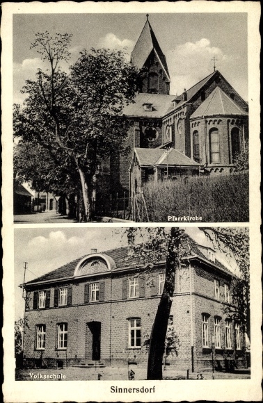PC Sinnersdorf Pulheim North Rhine-Westphalia, parish church, elementary school