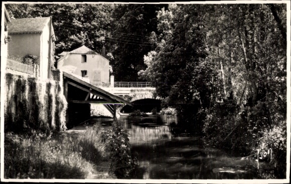 Ak Fontaine le Port Seine et Marne, Le vieux moulin